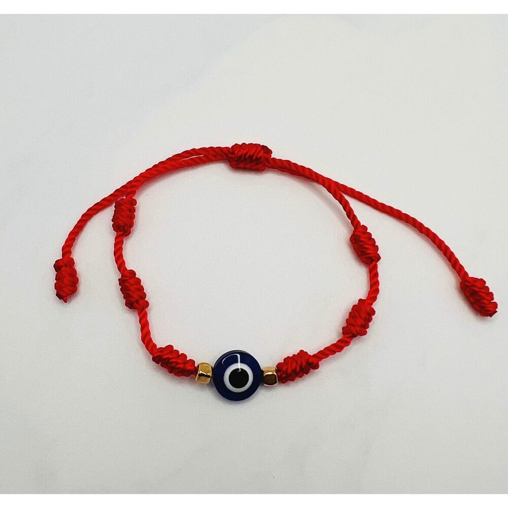 Men women 7 knots kabbalah bracelets red string red cord protection hilo rojo